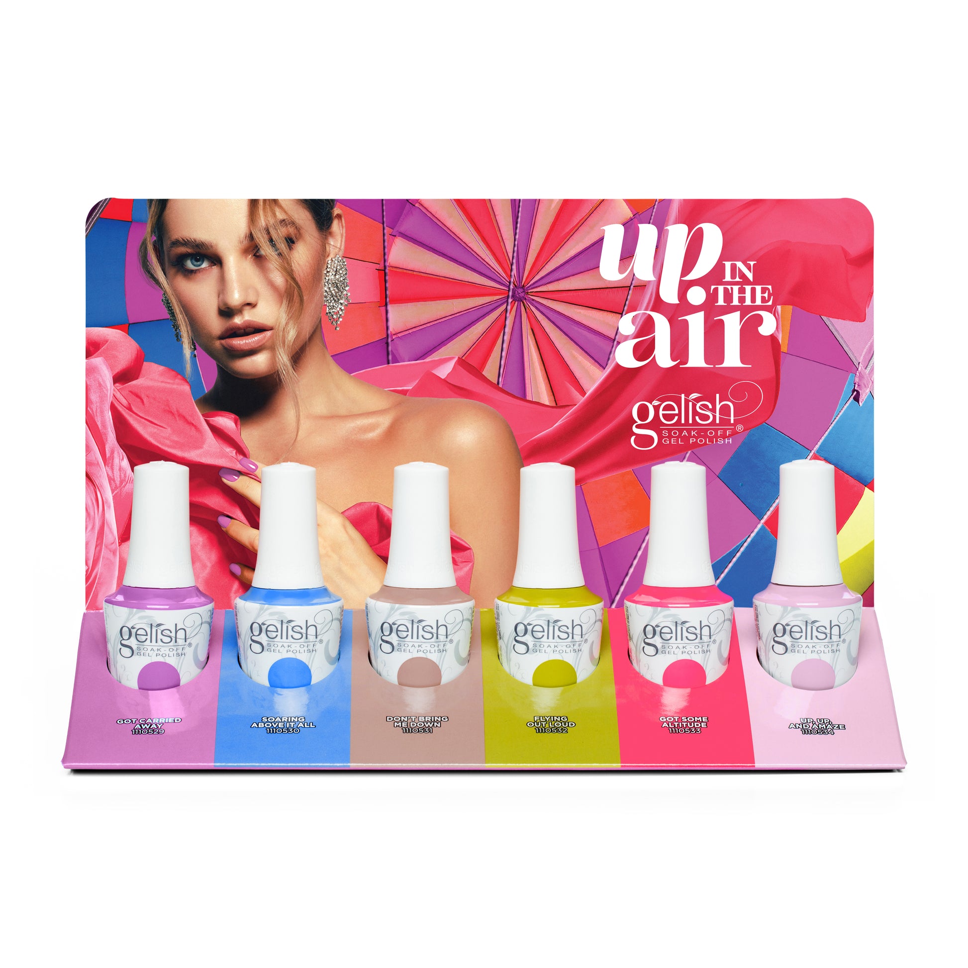 Gelish Gel Polish Up In The Air, Collection Display, 6 Piece