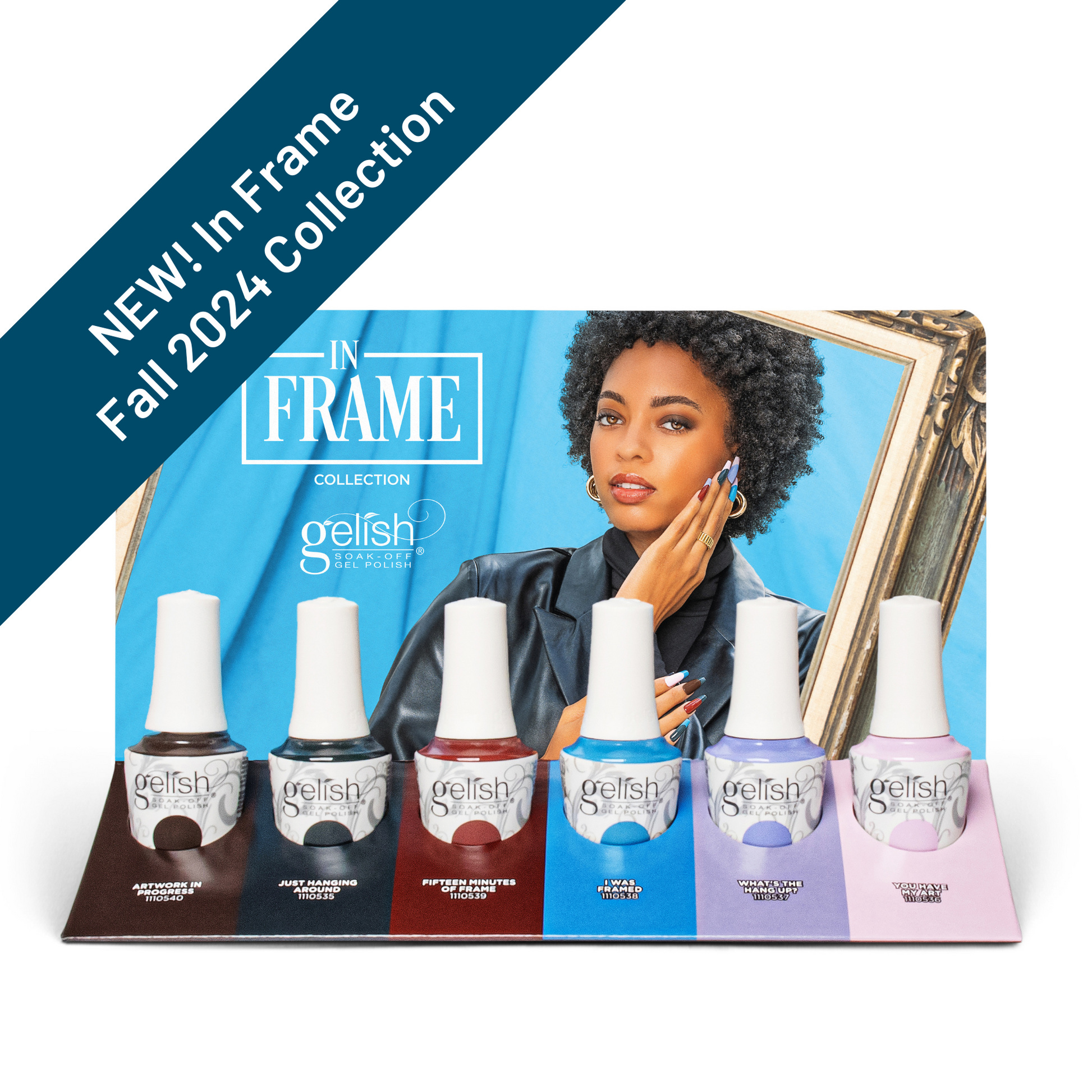 Gelish Gel Polish In Frame Collection Display, 6 Piece