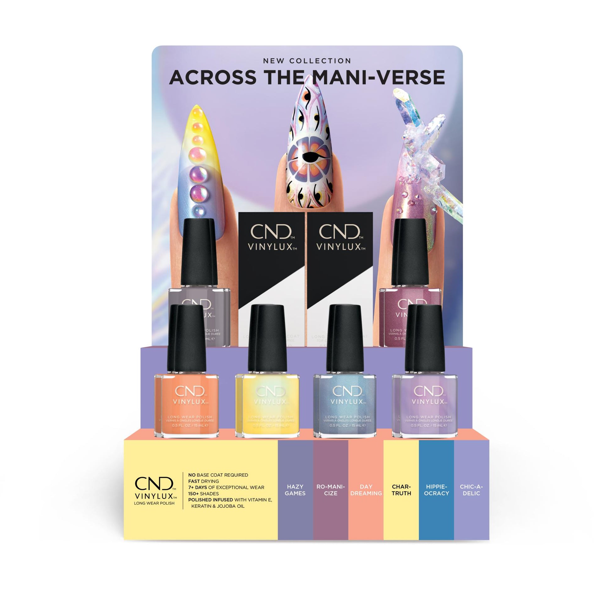 CND Vinylux, Across The Mani-Verse, POP Display, 14 pc