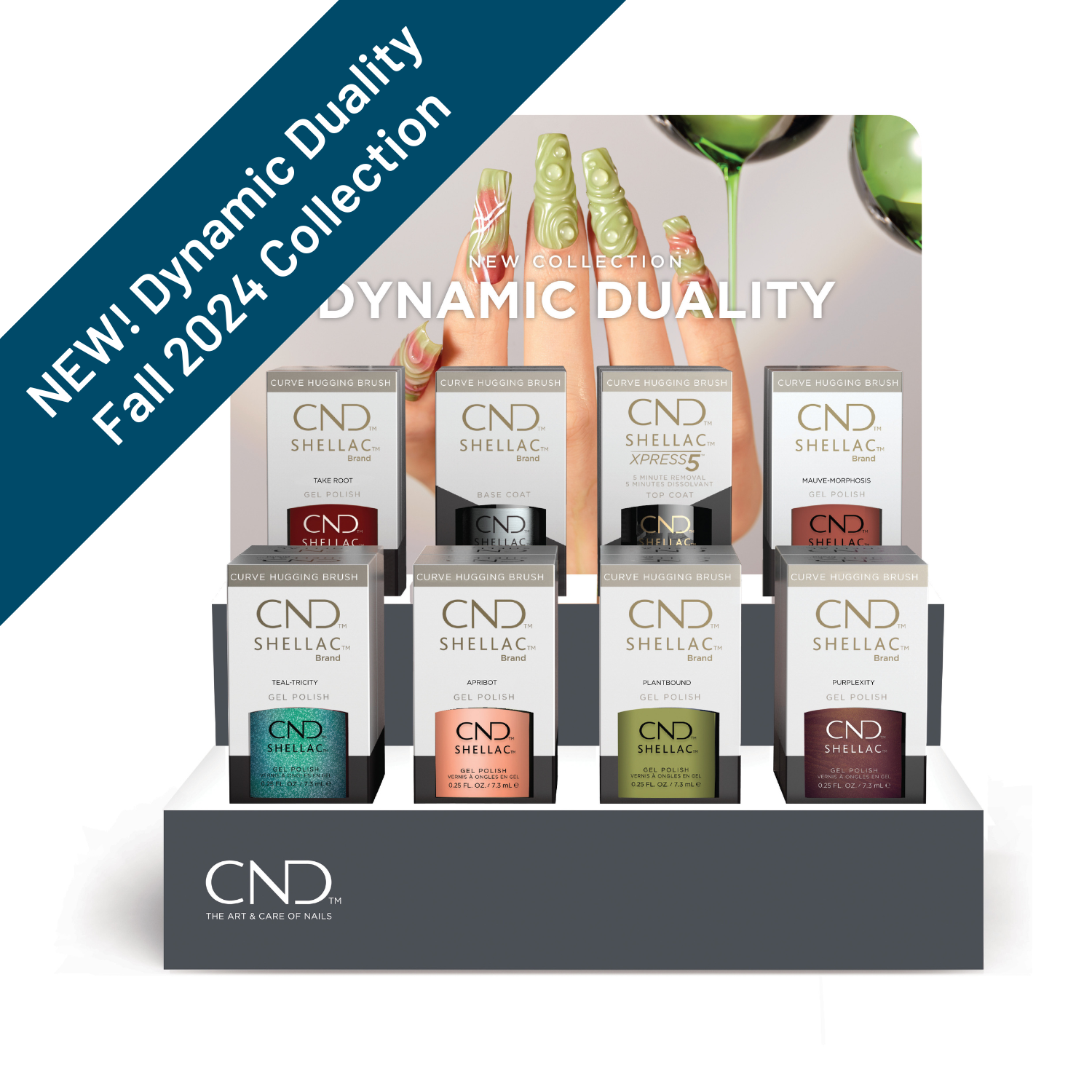 CND Shellac, Dynamic Duality, POP Display, 16 pc