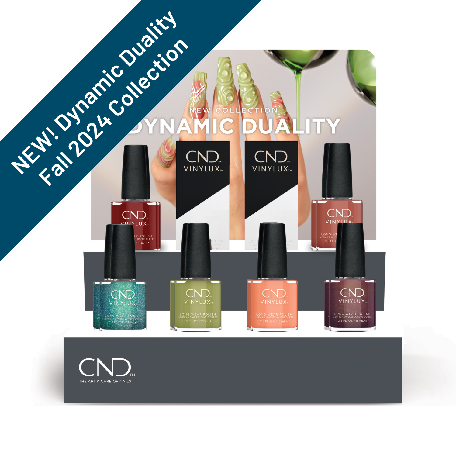 CND Vinylux, Dynamic Duality, POP Display, 14 pc